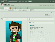 Tablet Screenshot of kderk123.deviantart.com