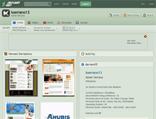Tablet Screenshot of kserrano13.deviantart.com