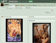 Tablet Screenshot of iamartis.deviantart.com