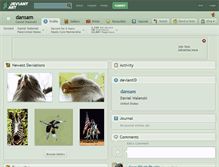 Tablet Screenshot of dansam.deviantart.com