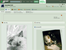 Tablet Screenshot of monster242.deviantart.com