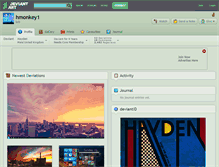 Tablet Screenshot of hmonkey1.deviantart.com