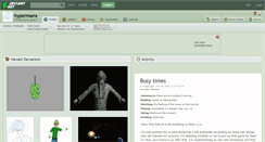 Desktop Screenshot of hypermanx.deviantart.com