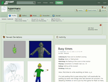 Tablet Screenshot of hypermanx.deviantart.com