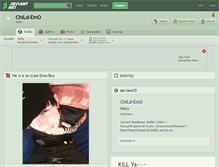 Tablet Screenshot of child-emo.deviantart.com