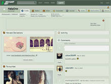 Tablet Screenshot of nataone.deviantart.com
