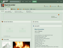 Tablet Screenshot of black-november.deviantart.com