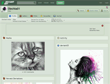 Tablet Screenshot of olechka01.deviantart.com