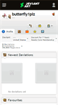 Mobile Screenshot of butterfly1plz.deviantart.com