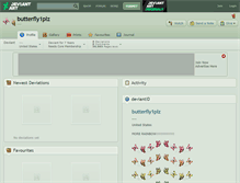 Tablet Screenshot of butterfly1plz.deviantart.com