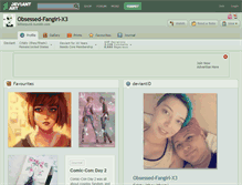 Tablet Screenshot of obsessed-fangirl-x3.deviantart.com