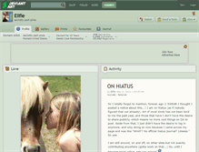 Tablet Screenshot of ellfie.deviantart.com