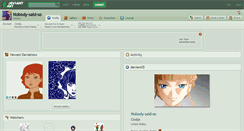 Desktop Screenshot of nobody-said-so.deviantart.com