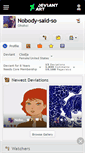 Mobile Screenshot of nobody-said-so.deviantart.com
