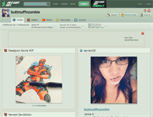 Tablet Screenshot of buttmuffinzombie.deviantart.com