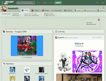 Tablet Screenshot of masatoshi.deviantart.com