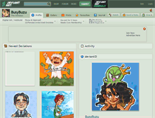Tablet Screenshot of busybuzu.deviantart.com