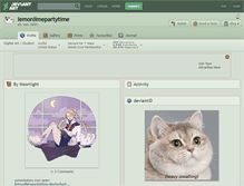 Tablet Screenshot of lemonlimepartytime.deviantart.com