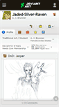 Mobile Screenshot of jaded-silver-raven.deviantart.com