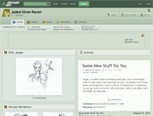 Tablet Screenshot of jaded-silver-raven.deviantart.com