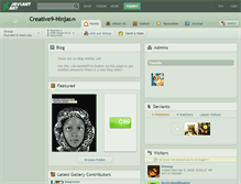 Tablet Screenshot of creative9-ninjas.deviantart.com