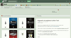 Desktop Screenshot of decat.deviantart.com