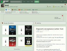 Tablet Screenshot of decat.deviantart.com