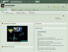 Tablet Screenshot of cresentdragon.deviantart.com