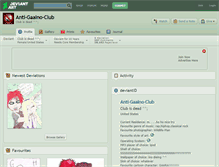 Tablet Screenshot of anti-gaaino-club.deviantart.com