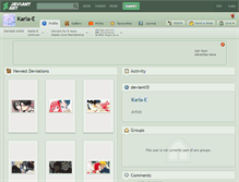 Tablet Screenshot of karla-e.deviantart.com