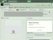 Tablet Screenshot of h0ll0w25.deviantart.com