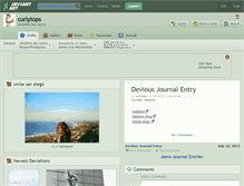 Tablet Screenshot of curlytops.deviantart.com