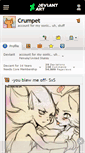 Mobile Screenshot of crumpet.deviantart.com