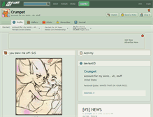 Tablet Screenshot of crumpet.deviantart.com