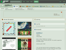 Tablet Screenshot of maddillz.deviantart.com