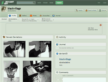 Tablet Screenshot of blackvillage.deviantart.com