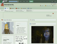 Tablet Screenshot of neonnailvarnish.deviantart.com