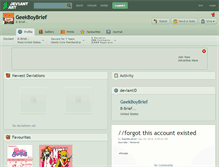 Tablet Screenshot of geekboybrief.deviantart.com