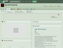 Tablet Screenshot of halo-girl-freak-kat.deviantart.com