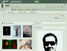 Tablet Screenshot of eligator.deviantart.com