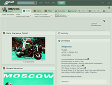 Tablet Screenshot of leftysrock.deviantart.com