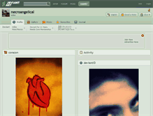 Tablet Screenshot of necroangelical.deviantart.com