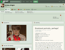 Tablet Screenshot of fantasy-dragon.deviantart.com
