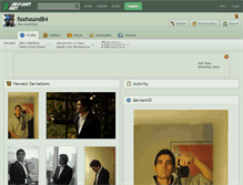 Tablet Screenshot of foxhound84.deviantart.com