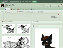 Tablet Screenshot of daisyvaylewitts.deviantart.com