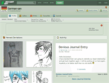 Tablet Screenshot of german-san.deviantart.com