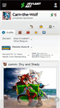 Mobile Screenshot of carn-the-wolf.deviantart.com