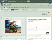 Tablet Screenshot of carn-the-wolf.deviantart.com