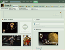 Tablet Screenshot of mercuryiii.deviantart.com