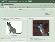 Tablet Screenshot of peppertheshifter.deviantart.com